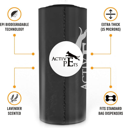 Experience the Ultimate in Poop Disposal with Extra Thick Lavender-Scented Leak-Proof Dog Waste Bags - 270 Count for Hassle-Free Cleanup!