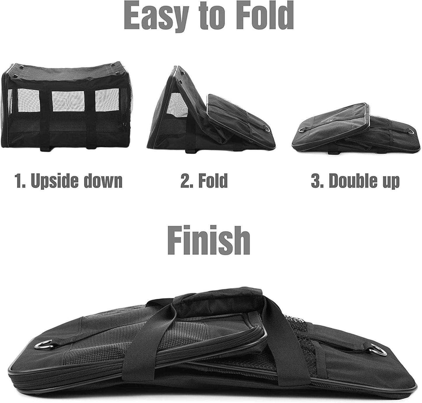 Ultimate Comfort and Safety: Scratchme Soft-Sided Pet Travel Carrier for Cats and Small Dogs - Airline Approved, Collapsible, and Conveniently Portable