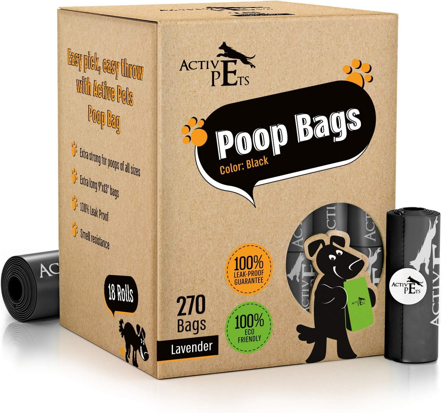 Experience the Ultimate in Poop Disposal with Extra Thick Lavender-Scented Leak-Proof Dog Waste Bags - 270 Count for Hassle-Free Cleanup!
